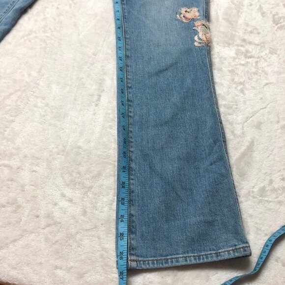 Loft Embroidered Flower Jeans Size 26 - Picture 7 of 9